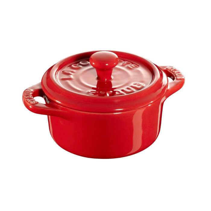 Мини-кокот круглый, 10 см, вишневый STAUB 40510-785