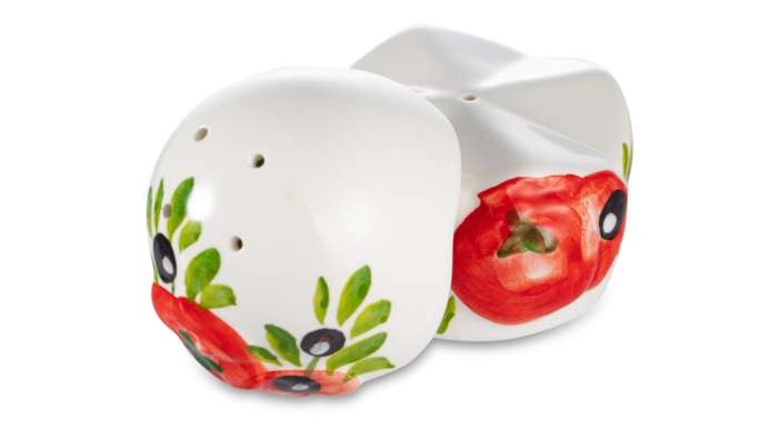 Набор для соли и перца Томаты и оливки h8 см,  керамика EDELWEISS EDW-1023P