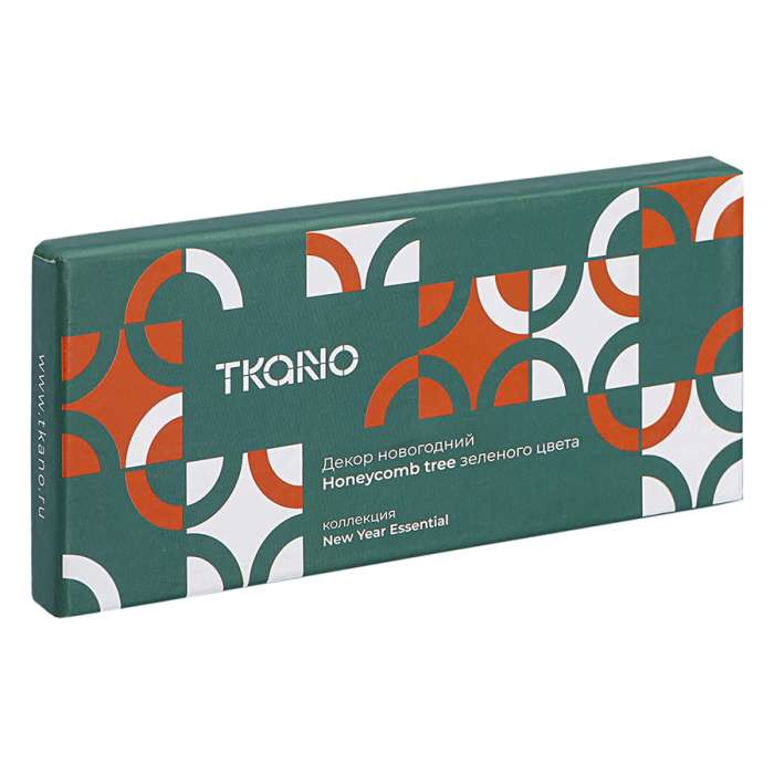 Декор новогодний honeycomb tree зеленого цвета из коллекции new year essential, 18 см Tkano TK23-NY_CTR0016