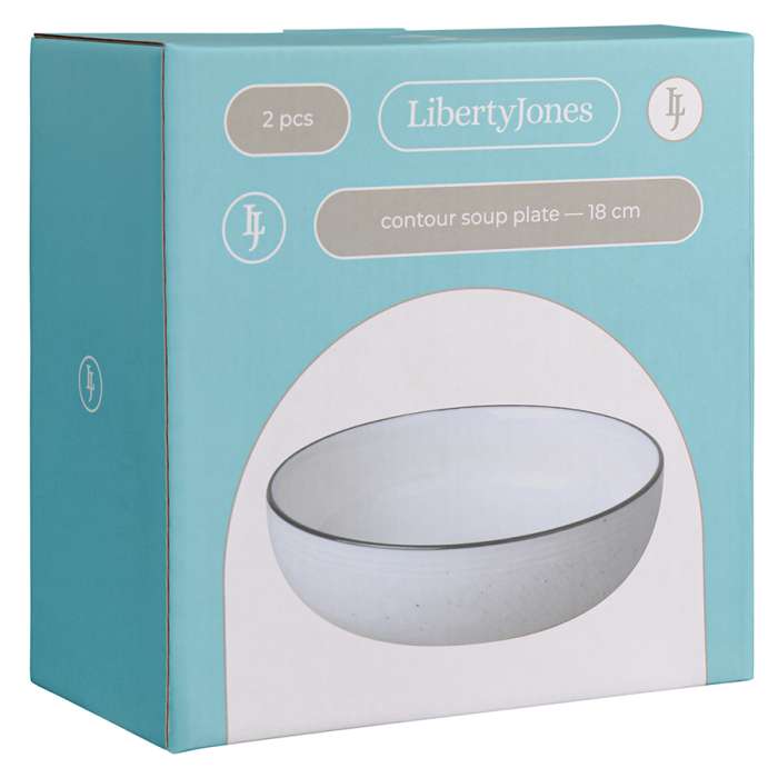 Набор глубоких тарелок Contour, Ø18 см, 2 шт. LIBERTY JONES LJ_RI_PL18
