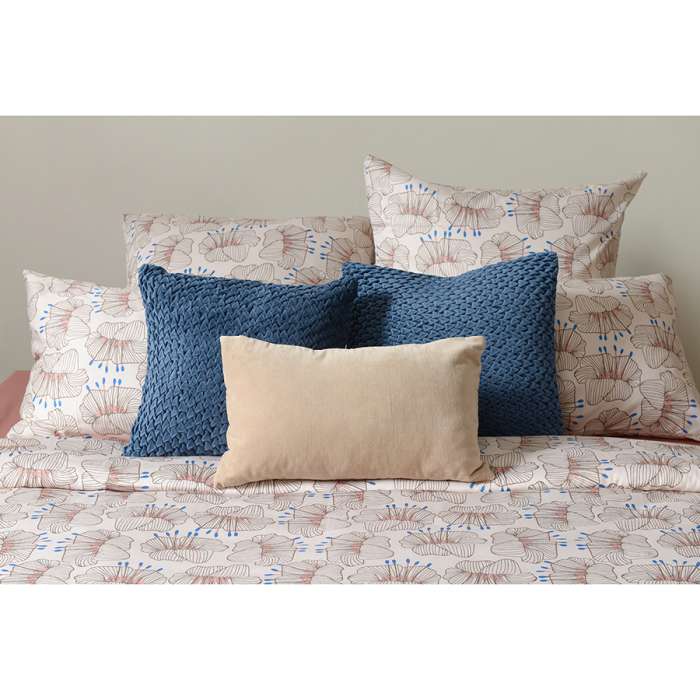 Набор из двух наволочек из сатина с принтом "Цветы" из коллекции prairie, 70х70 см Tkano TK21-PC0010