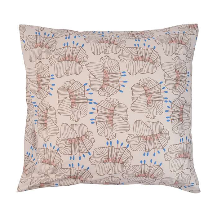 Набор из двух наволочек из сатина с принтом "Цветы" из коллекции prairie, 70х70 см Tkano TK21-PC0010