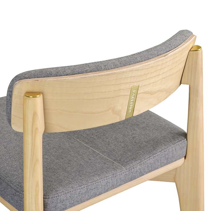 Стул барный aska, рогожка, ясень/серый LATITUDE ASKBCHASHBSKGR