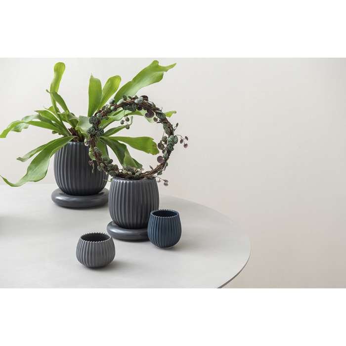 Горшок цветочный серого цвета из коллекции edge, 2,7 л Tkano TK22-DEC-PT0005