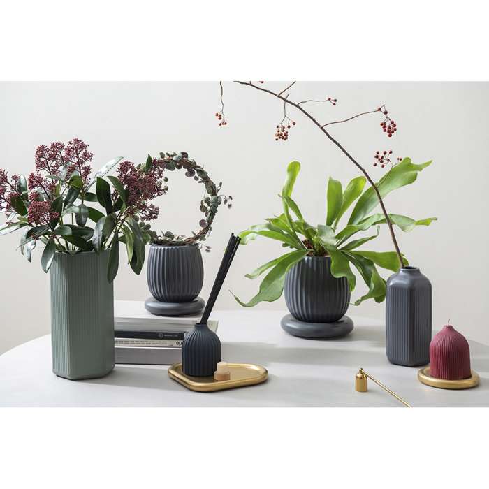 Горшок цветочный серого цвета из коллекции edge, 2,7 л Tkano TK22-DEC-PT0005