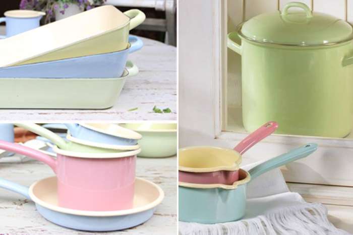 Сковорода для омлета 20 см пастель голубой PASTELL RIESS 0290-006