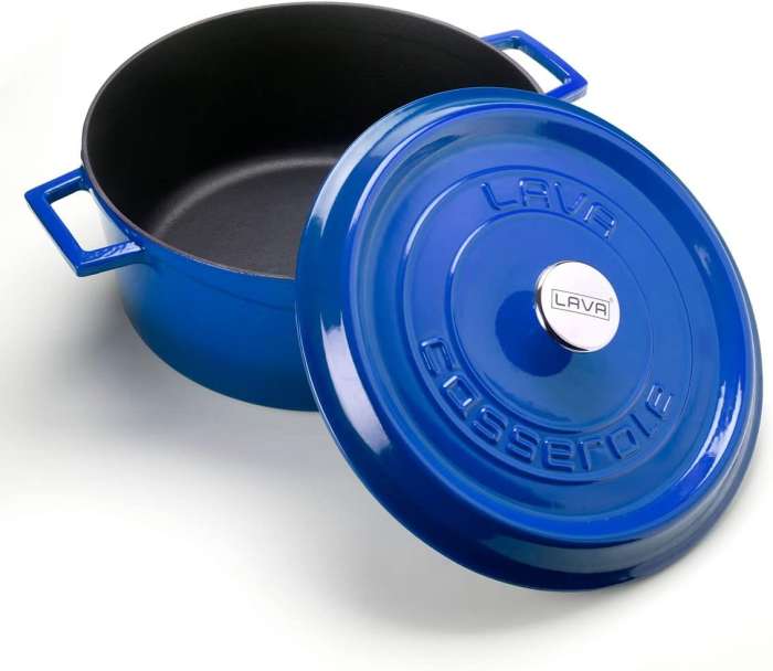Кастрюля круглая синяя 20см 2,8л LAVA LV Y TC 20 PR K2 BL