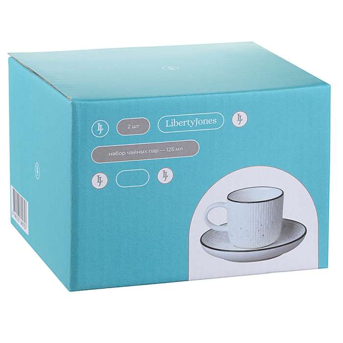 Набор чайных пар Contour, 125 мл, 2 шт. LIBERTY JONES LJ_RI_CU125