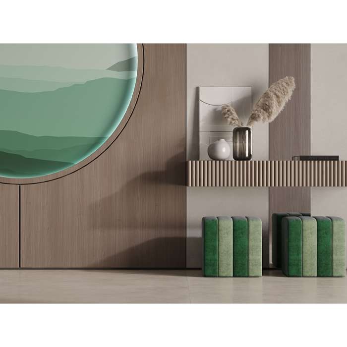 Пуф idar, шенилл, зеленый Bergenson Bjorn FH-IDR-PF-PL-GRN