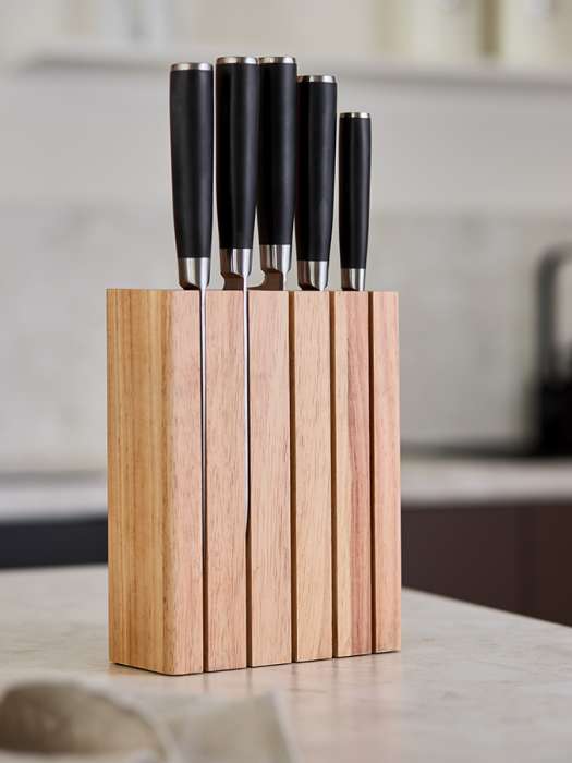 Подставка для ножей hevea, светлое дерево Liberty Jones LJ0000407