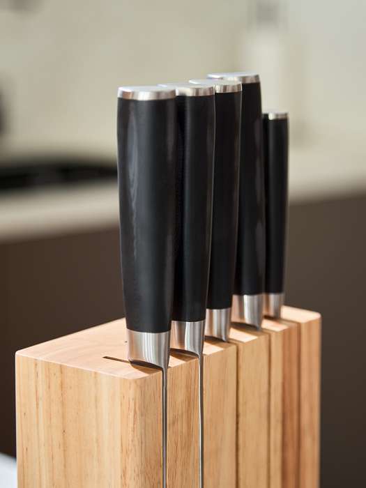 Подставка для ножей hevea, светлое дерево Liberty Jones LJ0000407