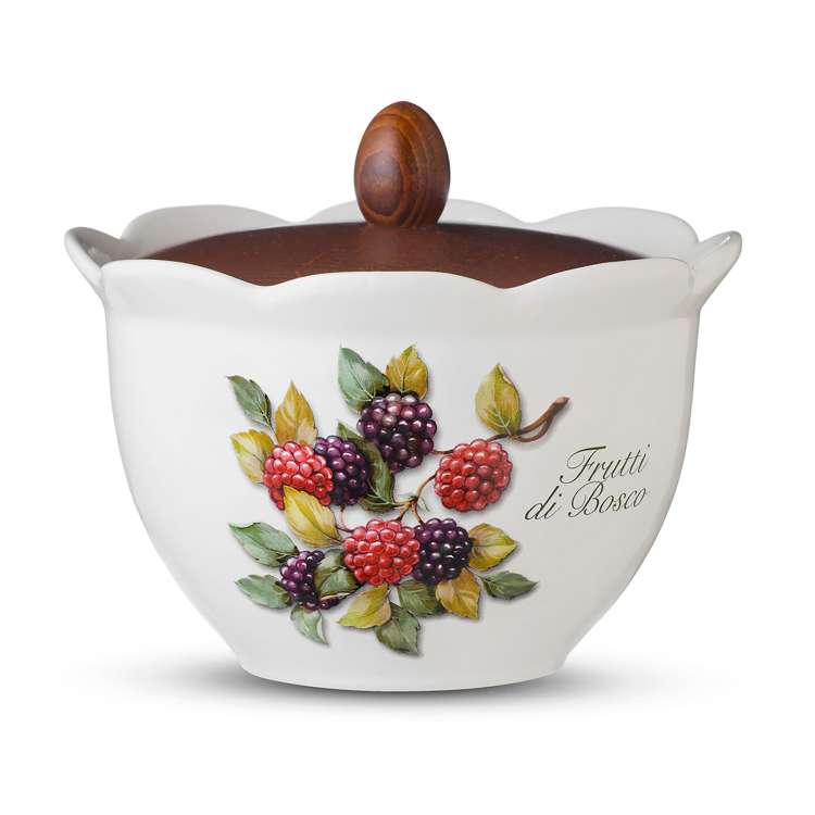 Ёмкость для печенья с крышкой Frutti di Bosco 17,5 см Nuova Cer 7371-FBO
