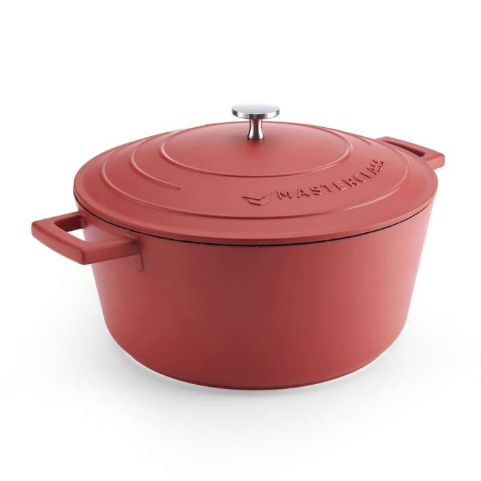 Кастрюля из литого аллюминия RED 5 л MC Kitchen Craft MCMCRD28RED