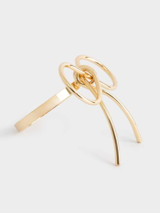 Кольцо для салфеток, 7 см, металл, золотистое, Бантик, Shine ANNA LAFARG ANLAF-X-444