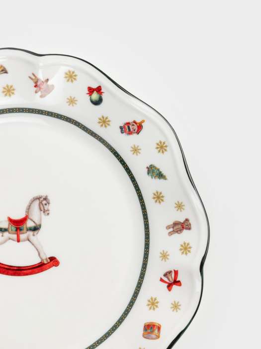 Тарелка закусочная, 19 см, фарфор N, белая, Лошадка, Miracle ANNA LAFARG ANLAF-FNG2301-7