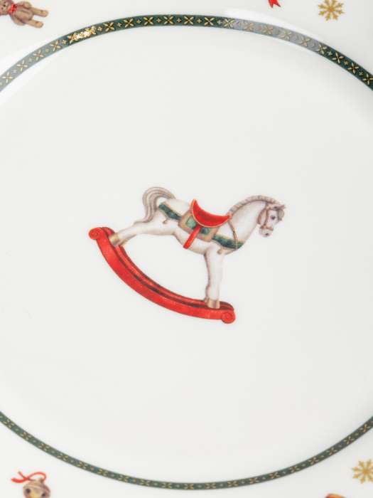 Тарелка закусочная, 19 см, фарфор N, белая, Лошадка, Miracle ANNA LAFARG ANLAF-FNG2301-7