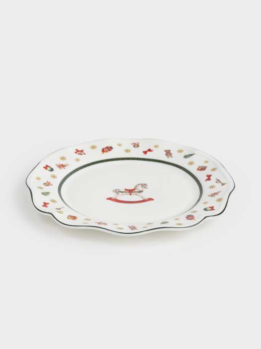 Тарелка закусочная, 19 см, фарфор N, белая, Лошадка, Miracle ANNA LAFARG ANLAF-FNG2301-7