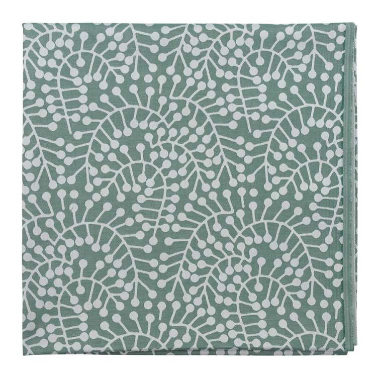 Скатерть из хлопка зеленого цвета с рисунком Спелая смородина, scandinavian touch, 180х260см Tkano TK21-TC0020