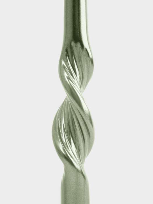 Свеча, 25 см, 2 шт, зеленая, Витая, New year ANNA LAFARG ANLAF-FCS1053A/M-2