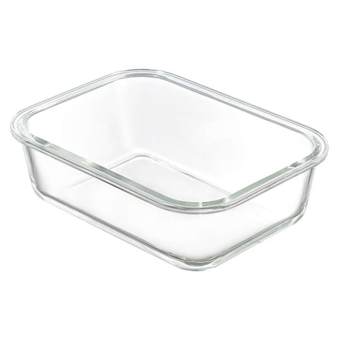 Контейнер для еды стеклянный 1050 мл с крышкой из бамбука SMART SOLUTIONS LB1050RC