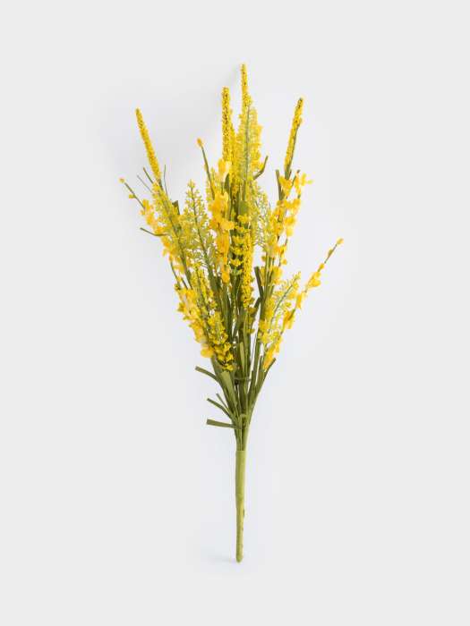 Ветка декоративная, 59 см, пластик/металл, Желтый букет, Interior spring ANNA LAFARG ANLAF-24340-F31-A