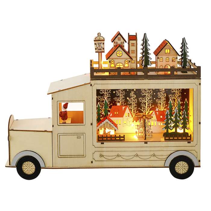 Декор новогодний с подсветкой festive truck из коллекции new year essential Tkano TK23-NY_LIGHT002