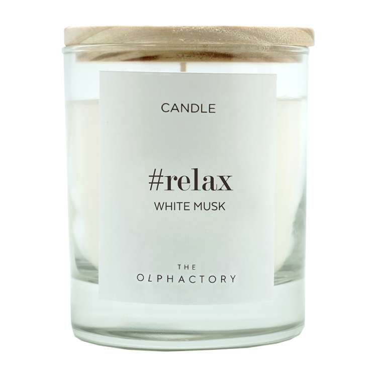 Свеча ароматическая the olphactory, relax, white musk, 40 ч Ambientair VV402MBTO