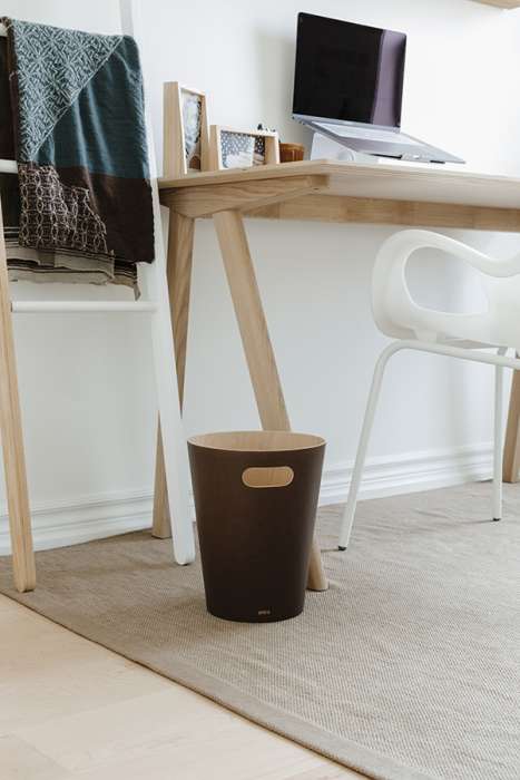 Корзина для мусора Woodrow эспрессо UMBRA 082780-213