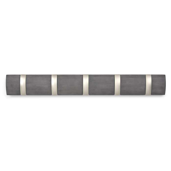 Вешалка настенная flip, 50,8 см, дерево-никель, 5 крючков UMBRA 318850-1143