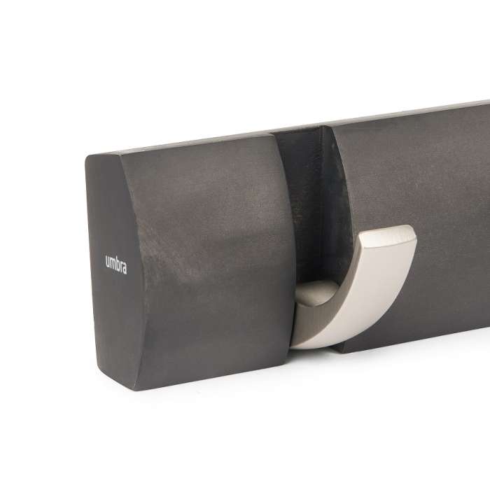 Вешалка настенная flip, 50,8 см, дерево-никель, 5 крючков UMBRA 318850-1143