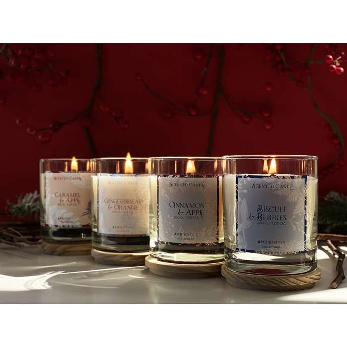 Свеча ароматическая gifting, bisquit&berries, 40 ч Ambientair VV401GTTO