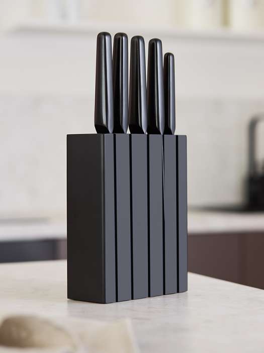 Подставка для ножей hevea, черная Liberty Jones LJ0000408