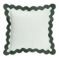 Чехол на подушку с контрастным кантом зеленого цвета из коллекции trendy ruffles, 40х40 см Tkano TK25-CC0003