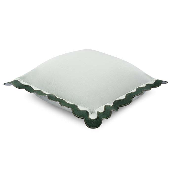 Чехол на подушку с контрастным кантом зеленого цвета из коллекции trendy ruffles, 40х40 см Tkano TK25-CC0003