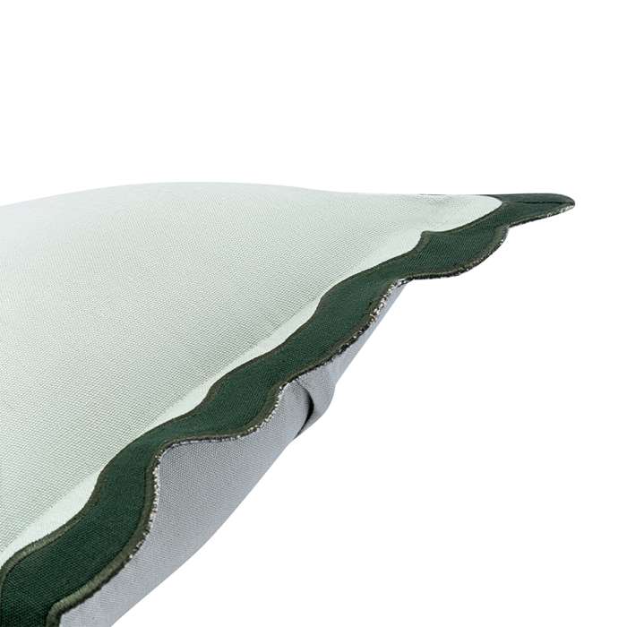 Чехол на подушку с контрастным кантом зеленого цвета из коллекции trendy ruffles, 40х40 см Tkano TK25-CC0003