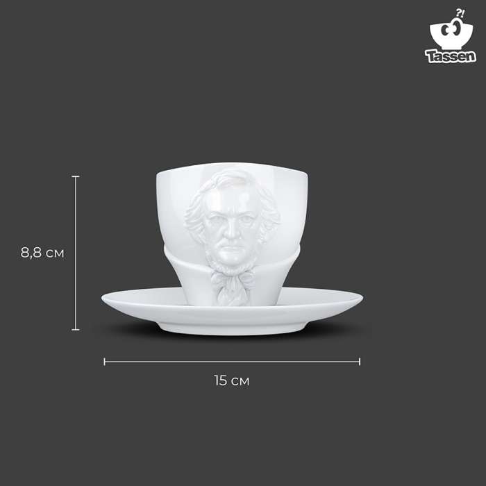 Чайная пара talent, richard wagner, 260 мл, белая Tassen T80.03.01