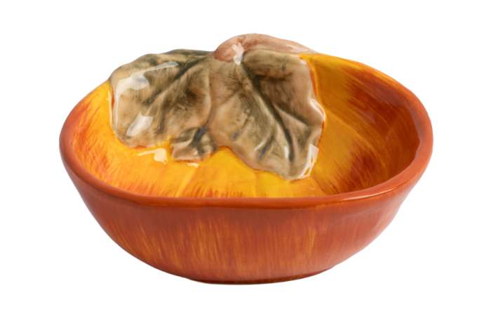 Пиала, 14х5 см, керамика, оранжево-зеленая, Тыква, Bright pumpkin ANNA LAFARG ANLAF-FDWS-031224-10