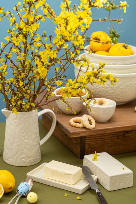 Масленка birds of paradise, кремовая Liberty Jones CZ-LJ-BD-CR