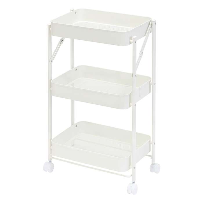 Этажерка 3-х ярусная smart cart, белая Smart Solutions SS0000352