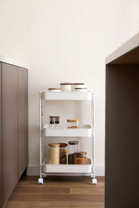 Этажерка 3-х ярусная smart cart, белая Smart Solutions SS0000352