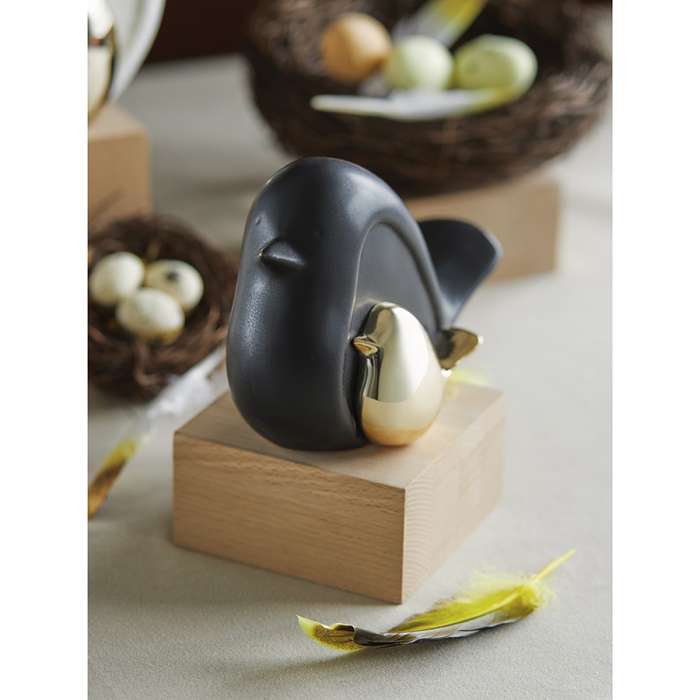 Декор из фарфора black birdie из коллекции essential, 14,5х6x10 см Tkano TK24-DEC-BD0002