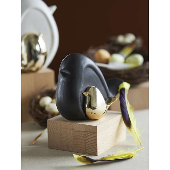 Декор из фарфора black birdie из коллекции essential, 14,5х6x10 см Tkano TK24-DEC-BD0002