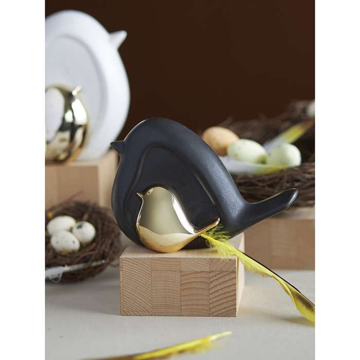 Декор из фарфора black birdie из коллекции essential, 14,5х6x10 см Tkano TK24-DEC-BD0002