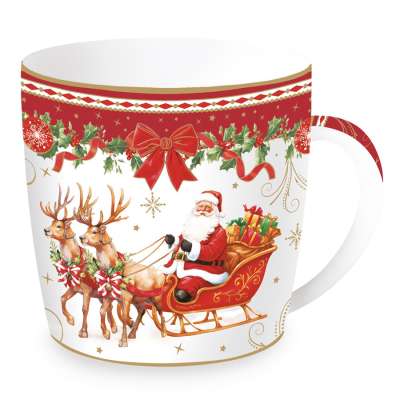 Кружка christmas heritage, santa, 350 мл Easy Life R0119/CHERFD04