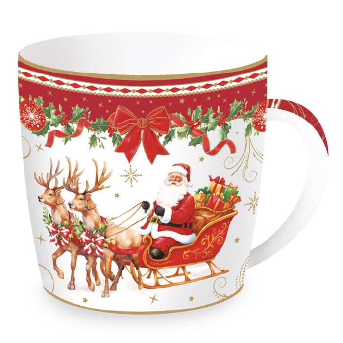 Кружка christmas heritage, santa, 350 мл Easy Life R0119/CHERFD04