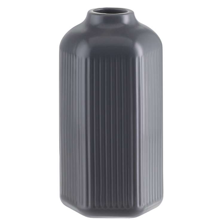 Ваза серого цвета из коллекции edge, 22см Tkano TK22-DEC-VA0001