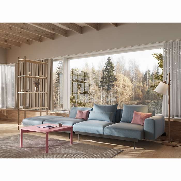 Столик кофейный saga, 75х75 см, розовый LATITUDE SGBRDTBL_C_SQPK75