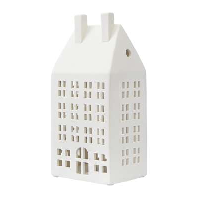 Домик из фарфора с подсветкой aarhus из коллекции new year essential, 21,6 см Tkano TK23-NY_LH0004