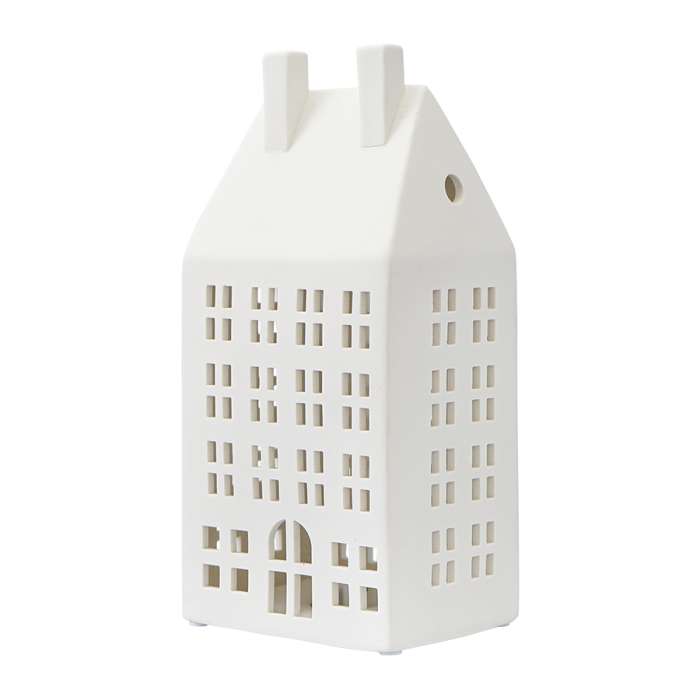 Домик из фарфора с подсветкой aarhus из коллекции new year essential, 21,6 см Tkano TK23-NY_LH0004