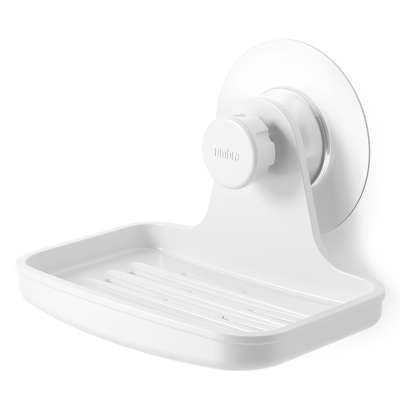 Мыльница для душа настенная flex adhesive, белая UMBRA 1021301-660